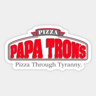 Papa Tron's Sticker